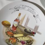 Plateau de fromages en porcelaine avec 6 assiettes assorties