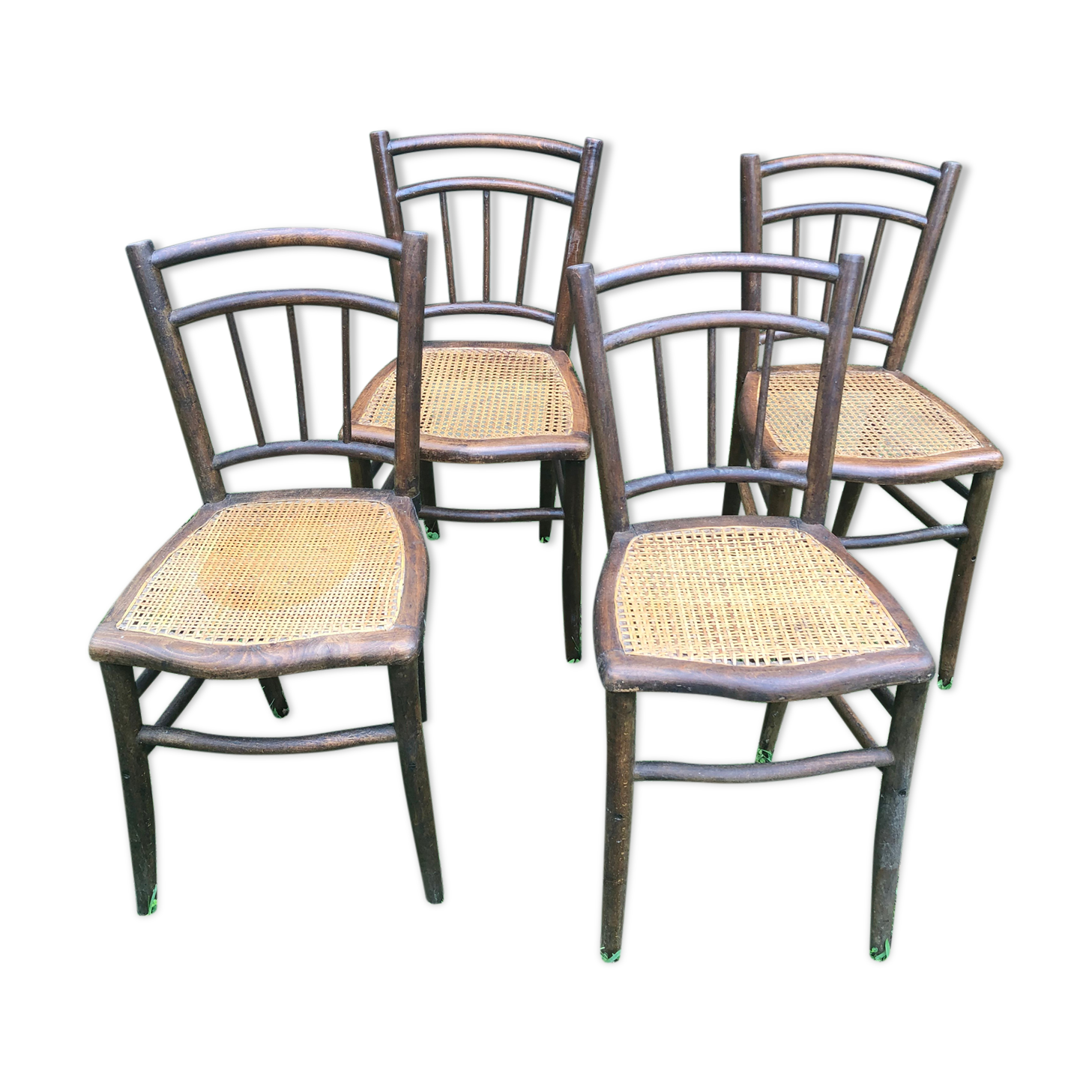 Canned bistro chairs