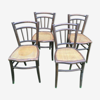 Chaises bistrot cannées