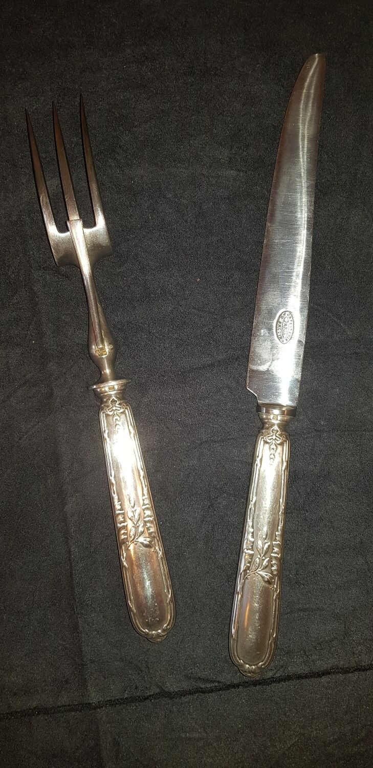 Ercuis cutting service. silver metal hallmark.