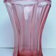 Pink glass vase