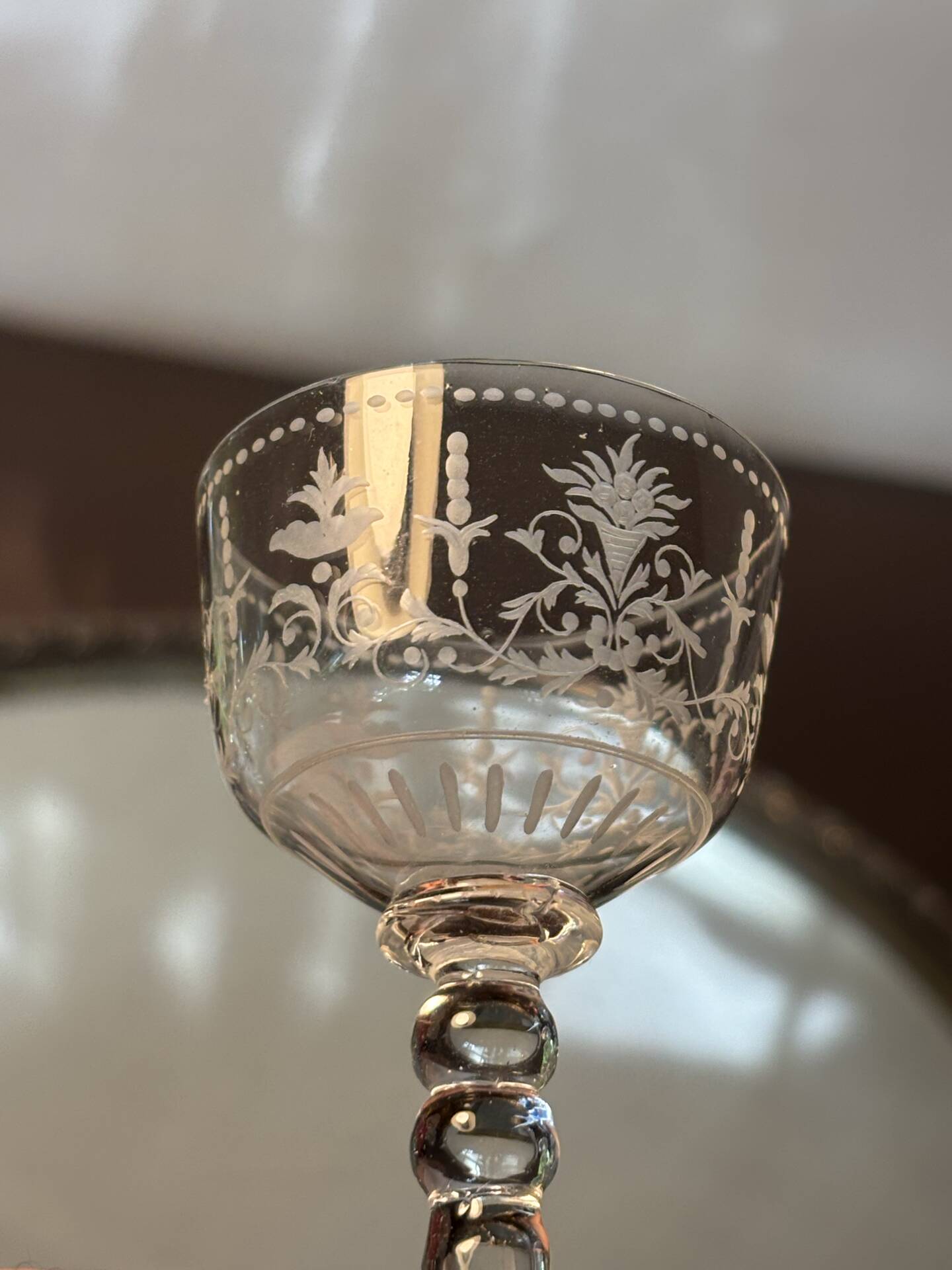 Verre à liqueur Baccarat 19eme rare