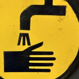 Wash your hands sign vintage european industrial enamel signs decoration