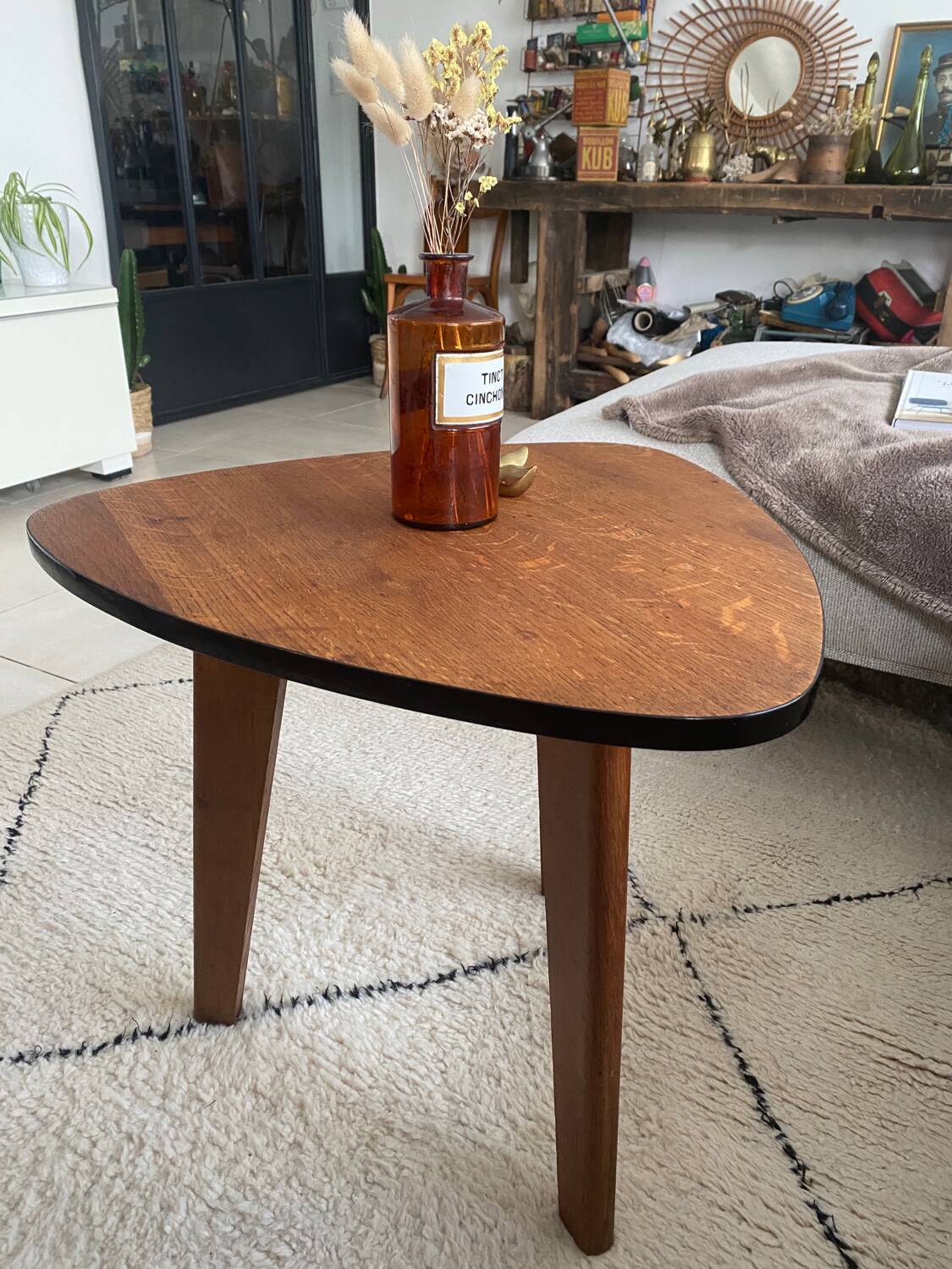 Vintage tripod coffee table