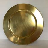 Empty brass tray pocket