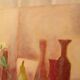 Tableau huile sur toile art contemporain nature morte