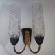 Paire d'appliques murales vintage