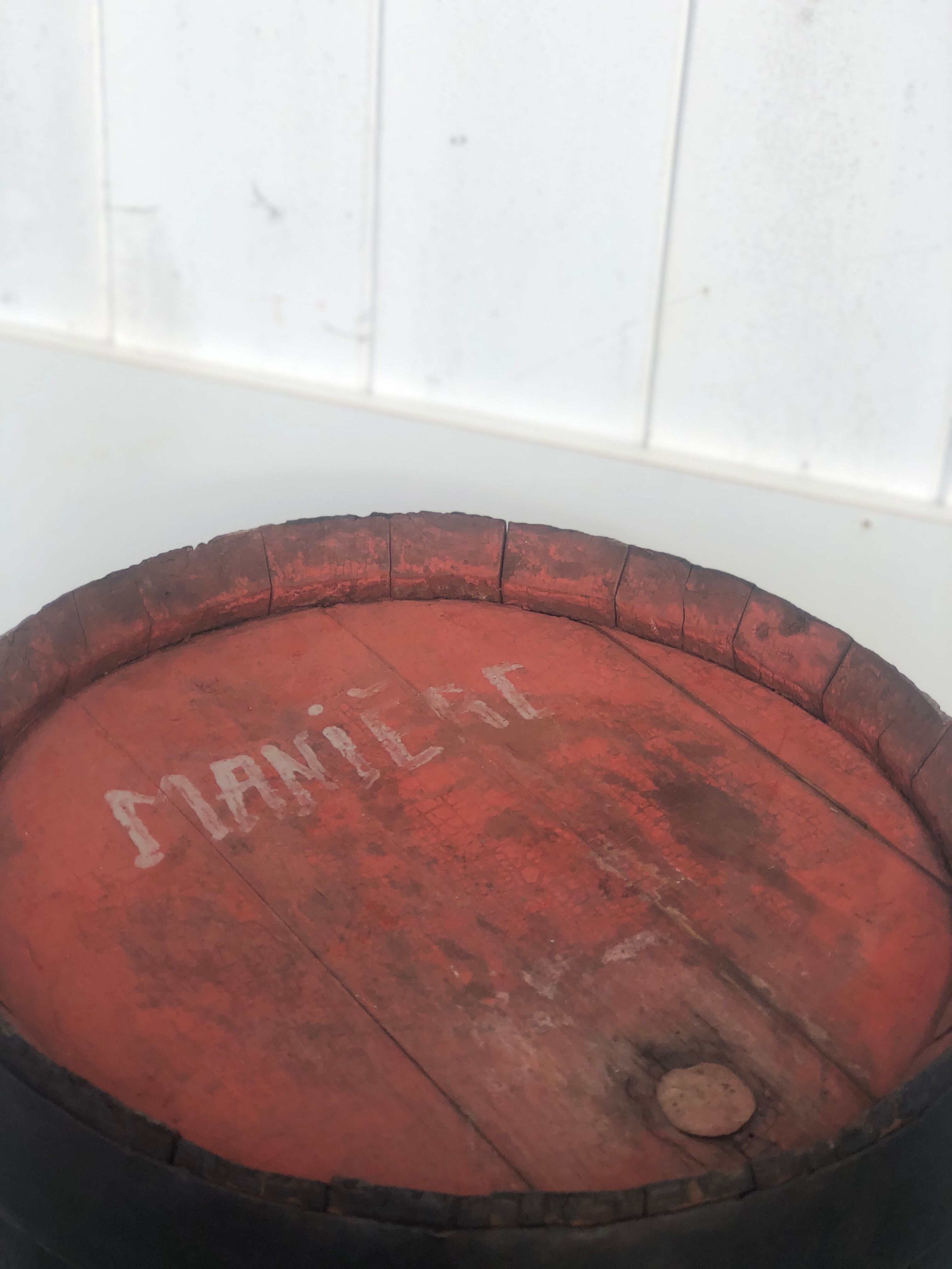 Black wood barrel