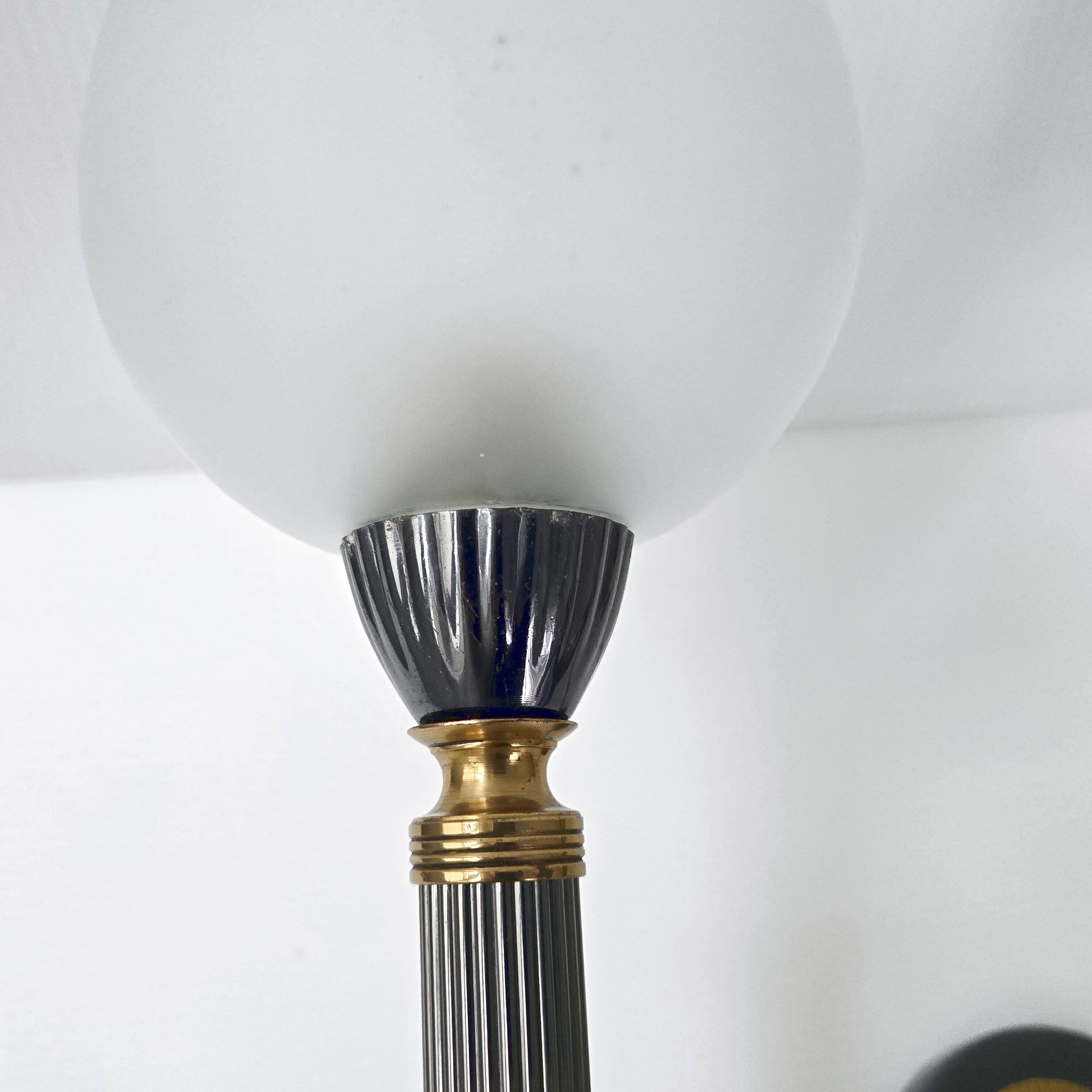 Pair of vintage 1950s torch wall lights