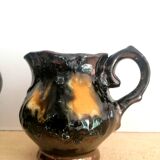 Vallauris tea set in iridescent ceramic 1960