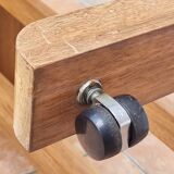 Vintage wooden and veneer drawing table