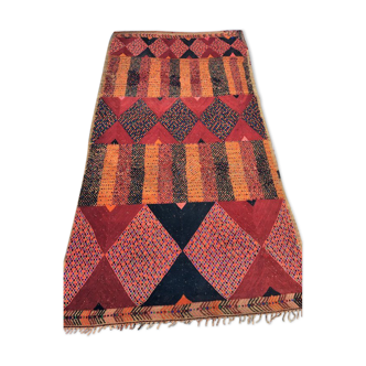 Carpet in wool and straw handmade 310 cm x 190 cm