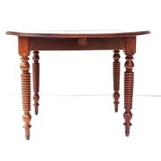 Round flap table