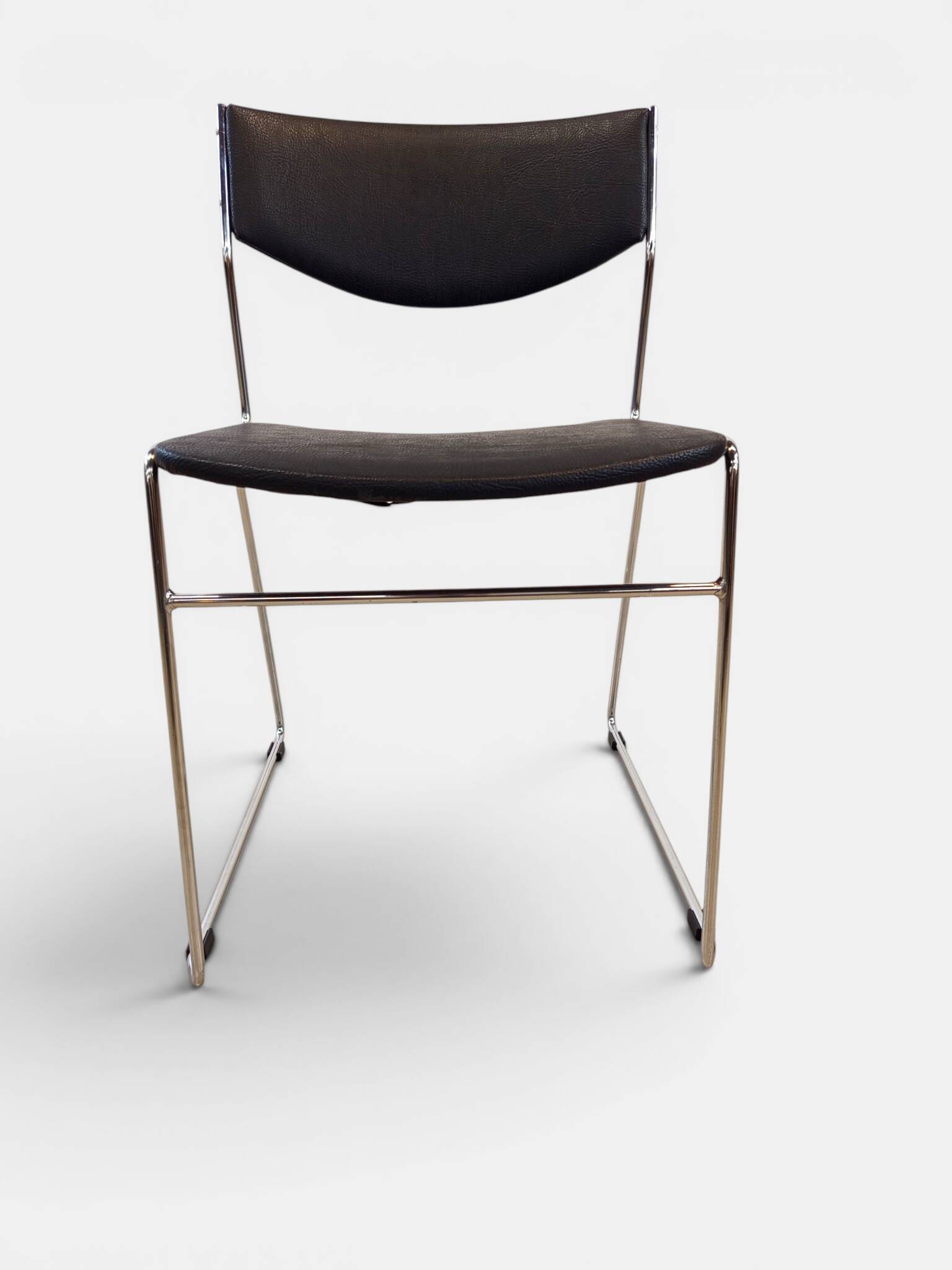 Stackable sled chair from the 1970s.