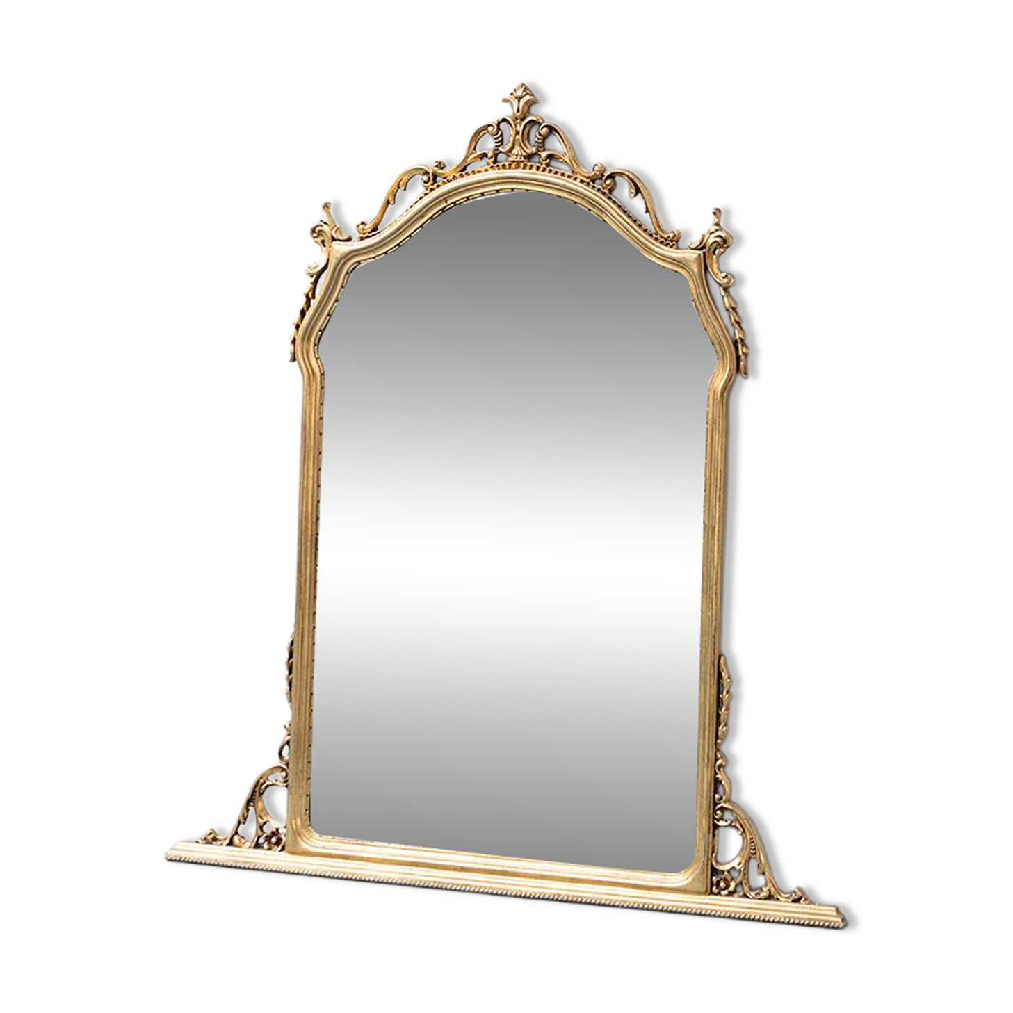 Vintage carved wood and gold leaf mirror – Louis XV style 120x5x135