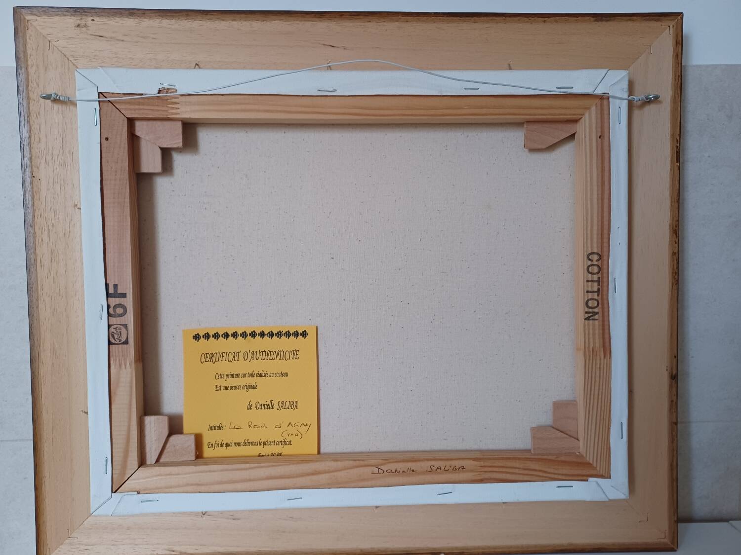 Knife painting, La Rade d'Agay by Danielle Saliba