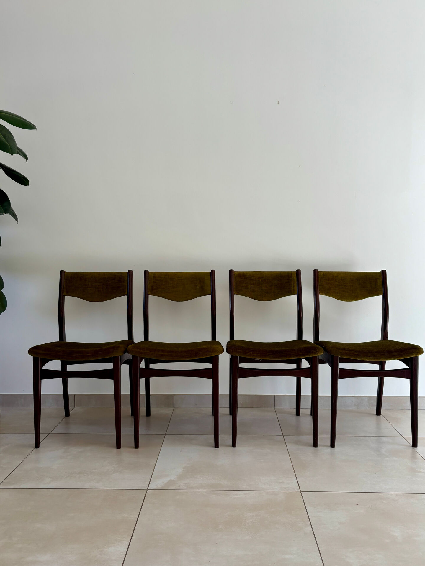 Chaises vintage en palissandre de style scandinave