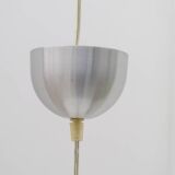 Scandinavian chandelier by MARKSLÖJD in aluminum and opaline, Sweden 1970