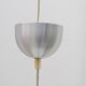 Scandinavian chandelier by MARKSLÖJD in aluminum and opaline, Sweden 1970