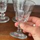 4 verres à vin blanc en cristal taillé à côtes plates modèle Caton
