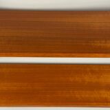 Étagère murale vintage avec trois étagères en placage de teck