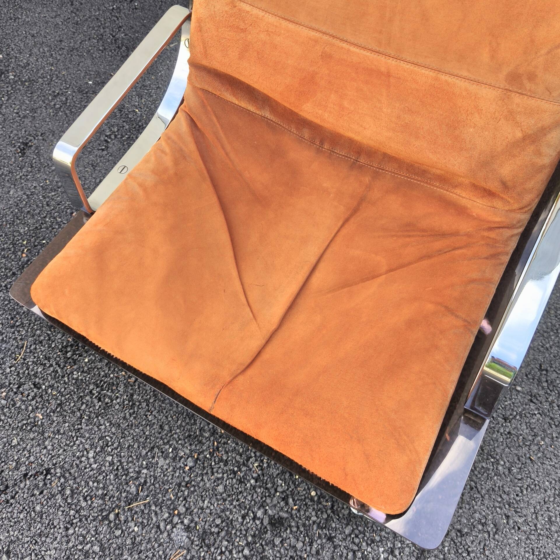 Fauteuil de bureau en plexiglas design Raphaël Raffel, 1970