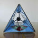Art deco lamp in glass paste