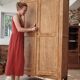 Parisian wardrobe in beech wood