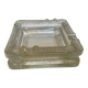 Thick glass ashtray