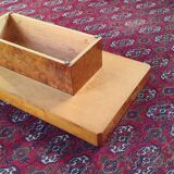 Table basse en loupe d'orme, par Roche Bobois, 1970