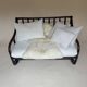 Two-seater rattan bench