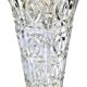 Années 1960  Grand vase cornet  Verre épais transparent