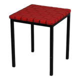 1970s Metal and Vinyl Stool by Asko, Finland