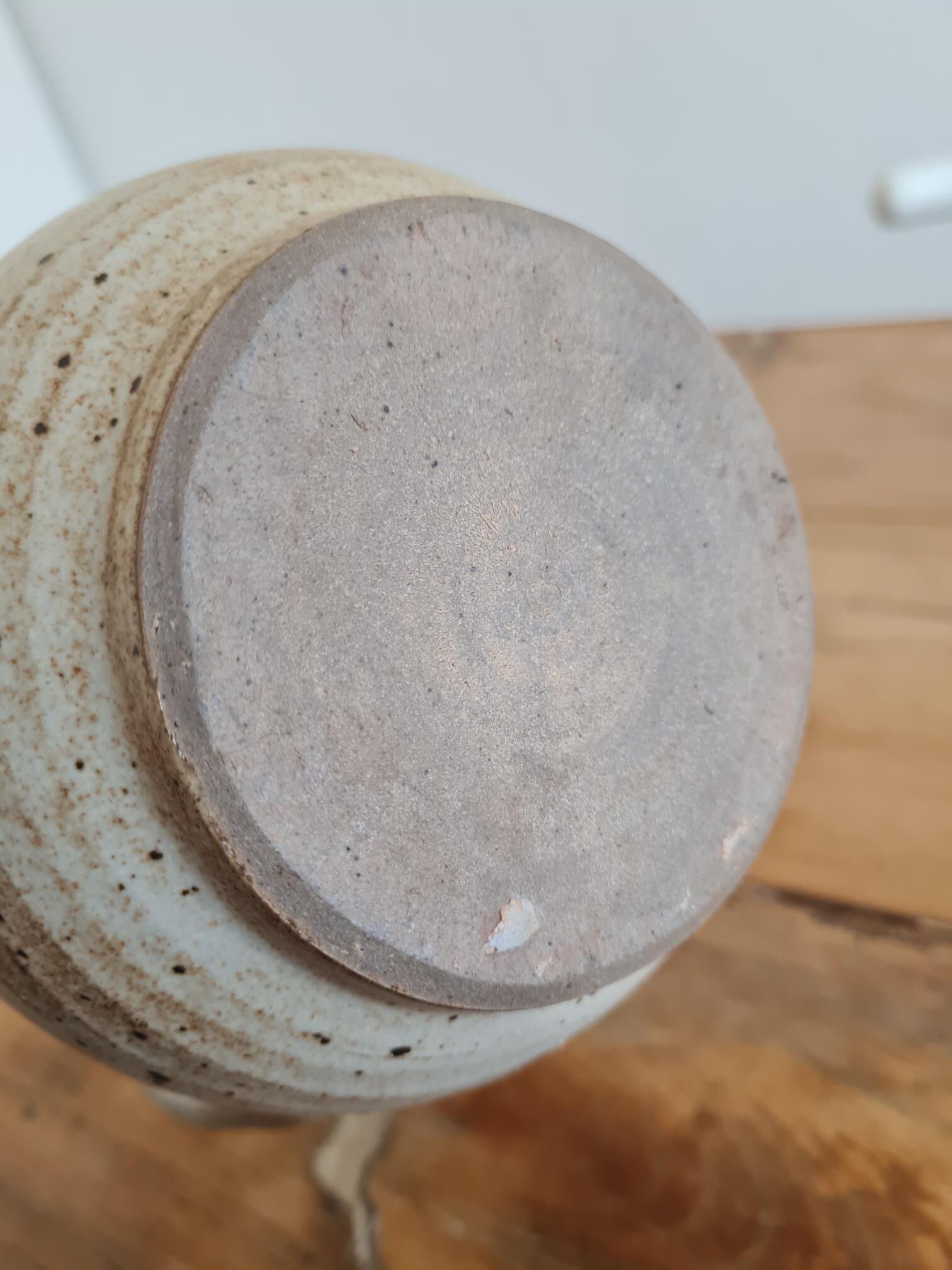 Glazed stoneware pitcher