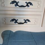 Peach-coloured TV unit