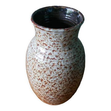 Speckled ceramic vase, west germany