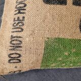 Jute canvas cushion