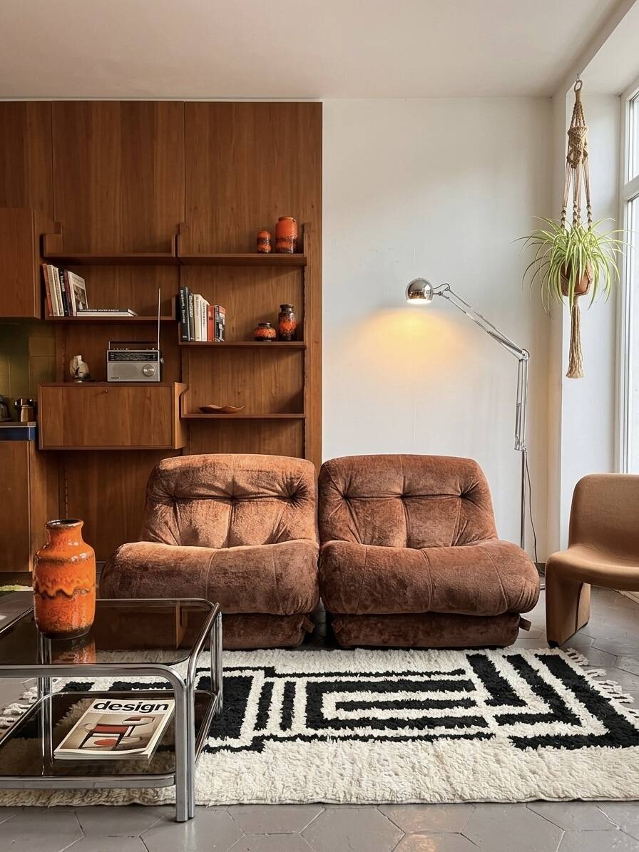 2 modular armchairs Nuvolone by Rino Maturi for Mimo Padova, 70s