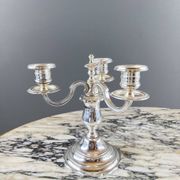 Pair of silver-plated candelabra, 20th century