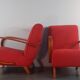 Pair of H262 Armchairs by Jindrich Halabala, Czech Art Deco 1940s
