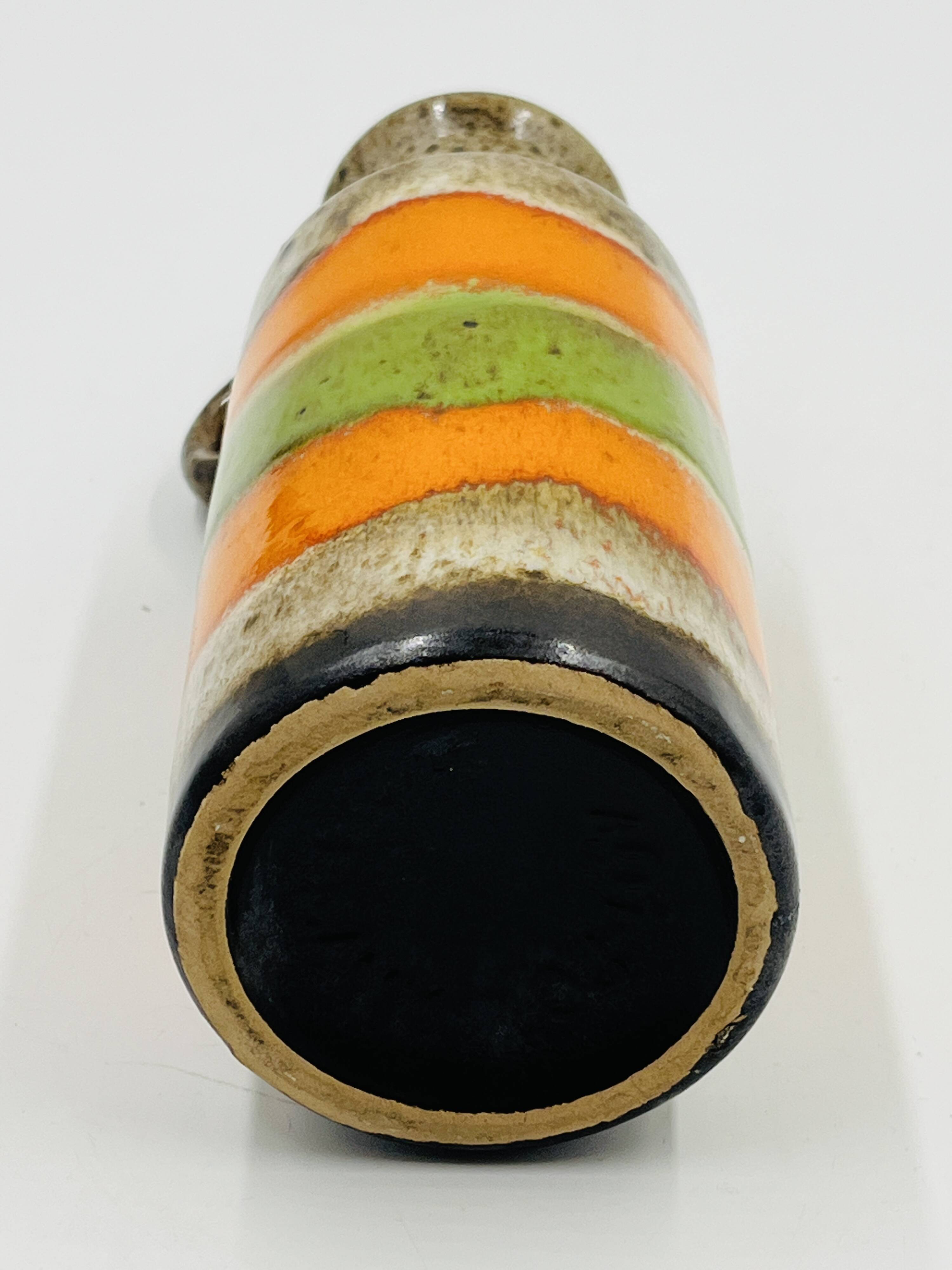 Vase from West Germany with a pop design.