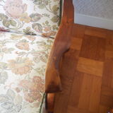 Four 1950s armchairs - wooden armrests