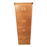 4-drawer wooden filing cabinet