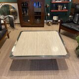 Vintage travertine coffee table