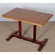Rectangular dining table, wooden top, 1980.