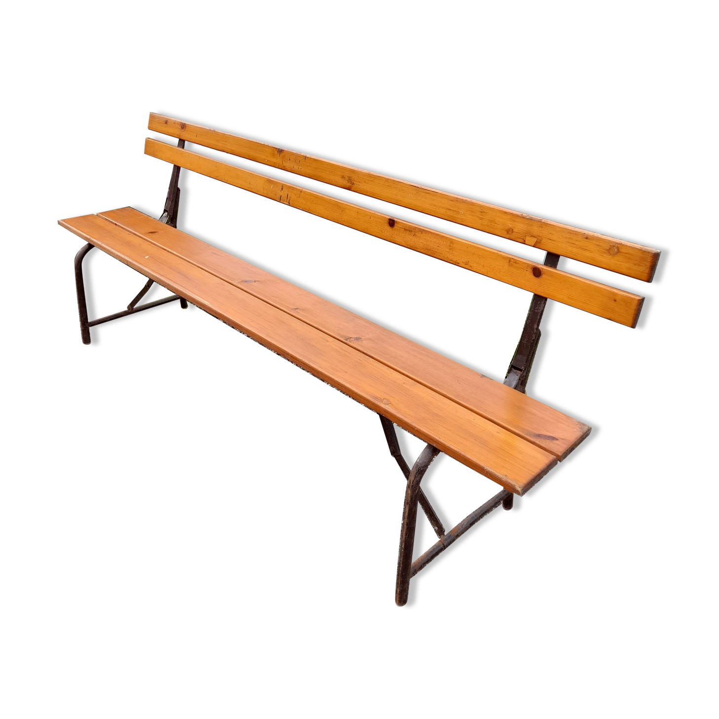 Folding bench from a 1950s café.