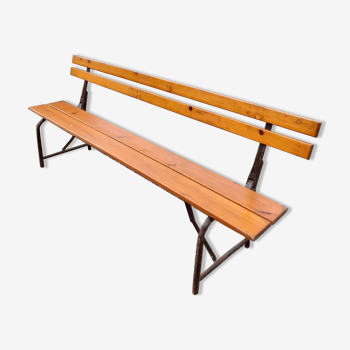 Banc pliant de guinguette année 50