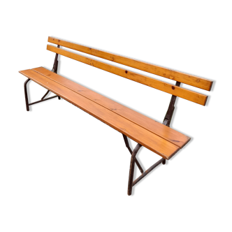 Folding bench of guinguette year 50