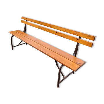 Banc pliant de guinguette année 50