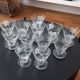 Ensemble de 12 verres vintage gravés